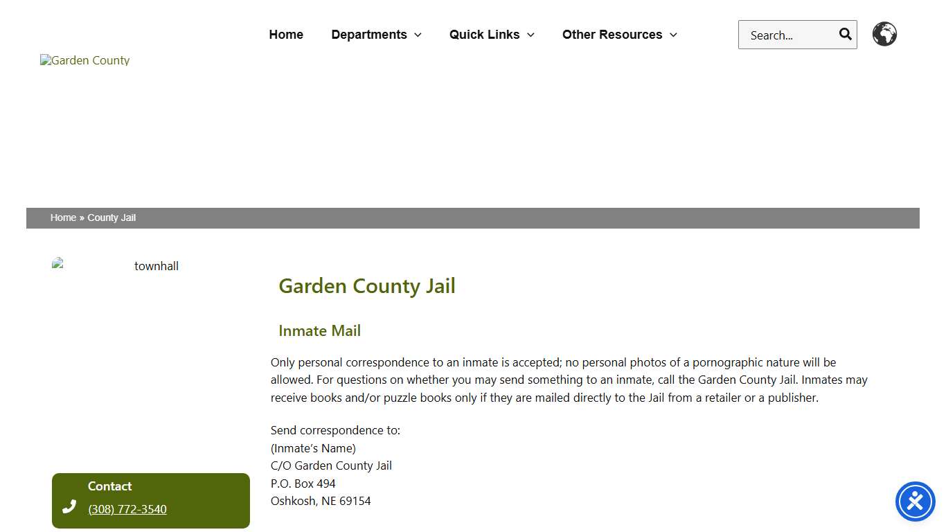 County Jail – Garden County